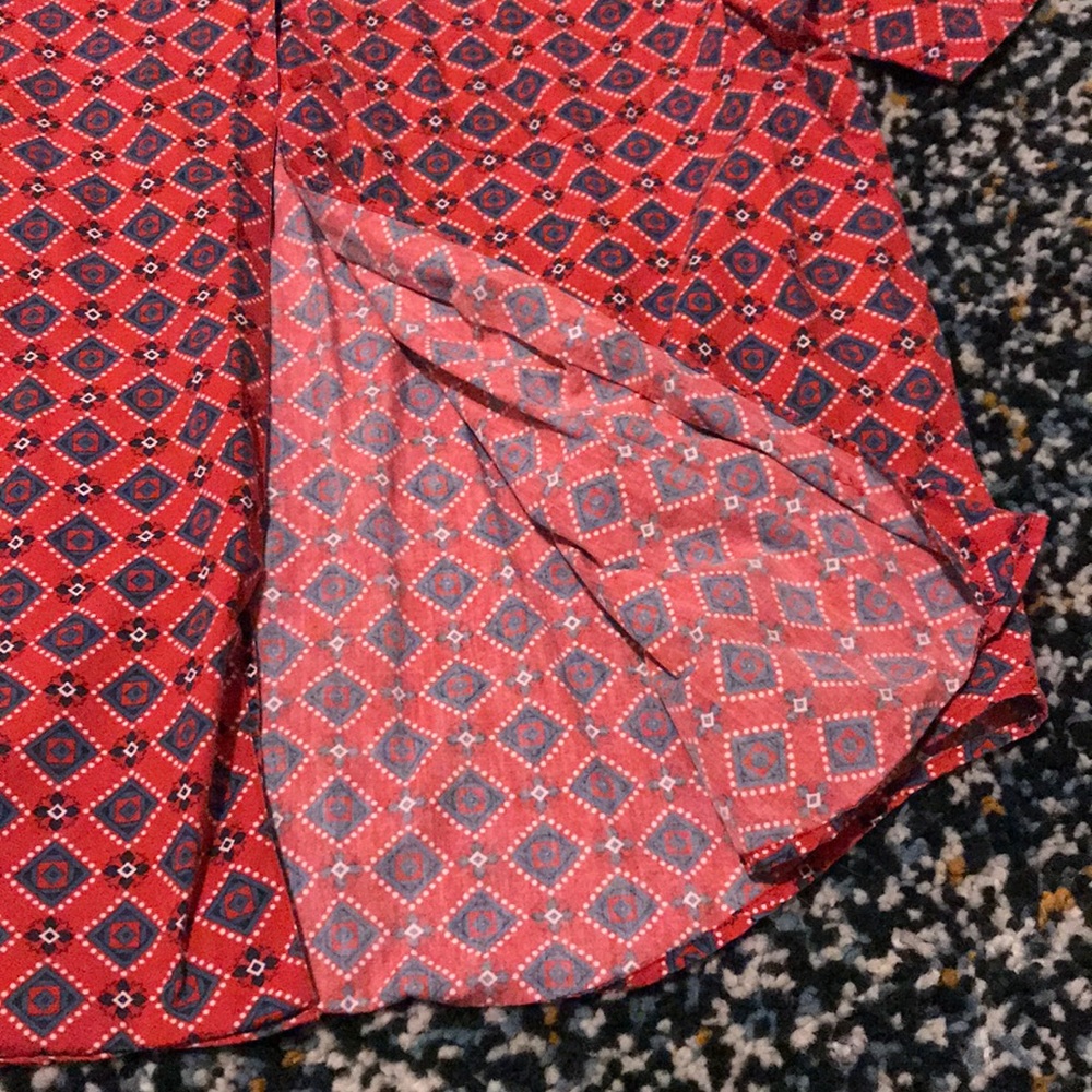 Super Cool Patterned Button Down Short Sleeve - image 3